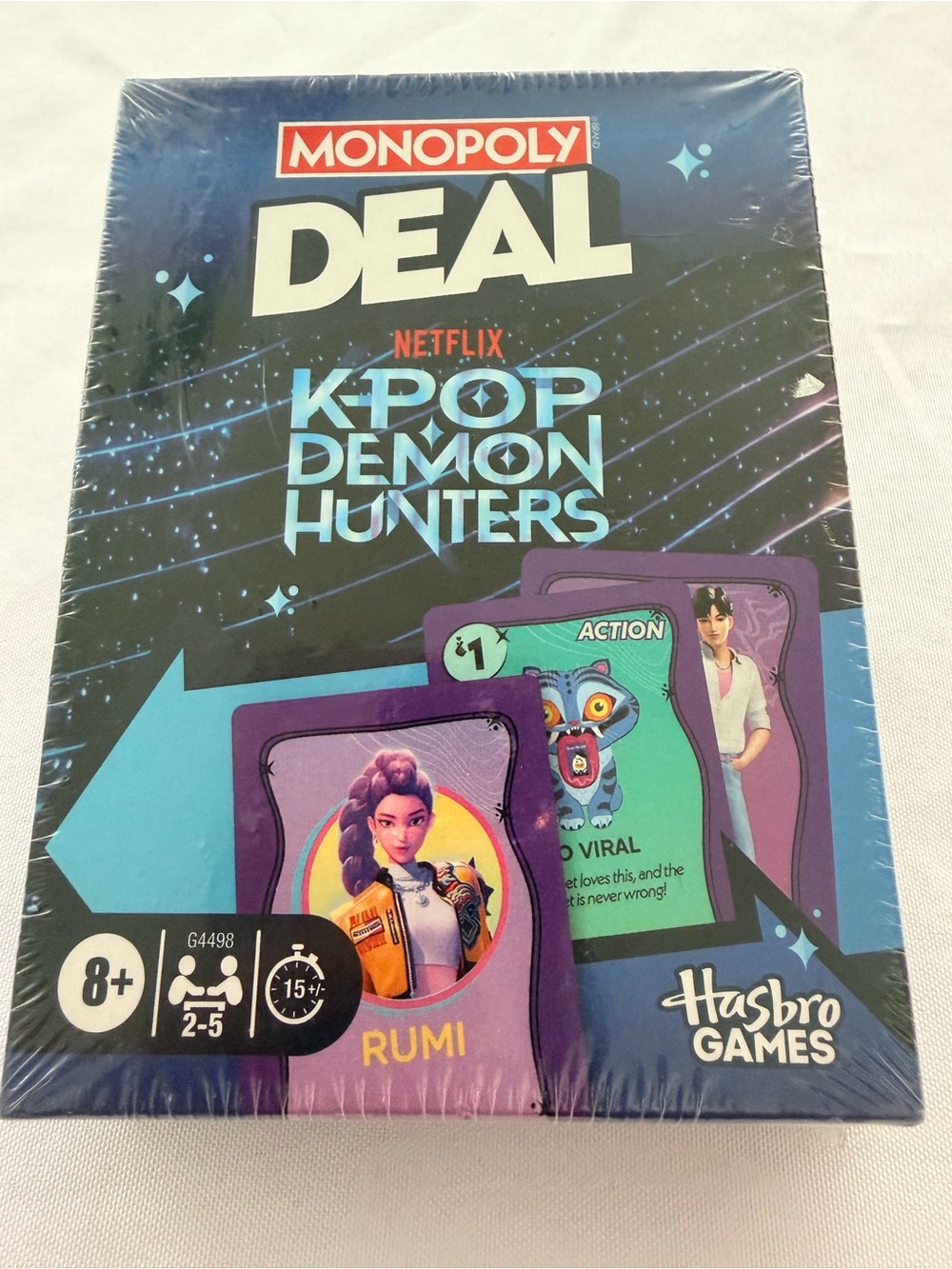 Hasbro Monopoly Deal: K-Pop Demon Hunters Card Game NEW